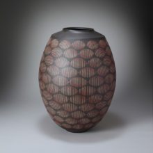 色象嵌線文花器